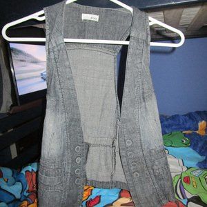 Women's denim vest